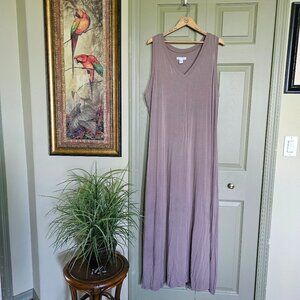 Althea 2X sleeveless lined maxi dress